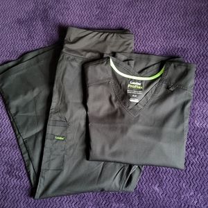 Landau ProFlex scrub set Black size XL